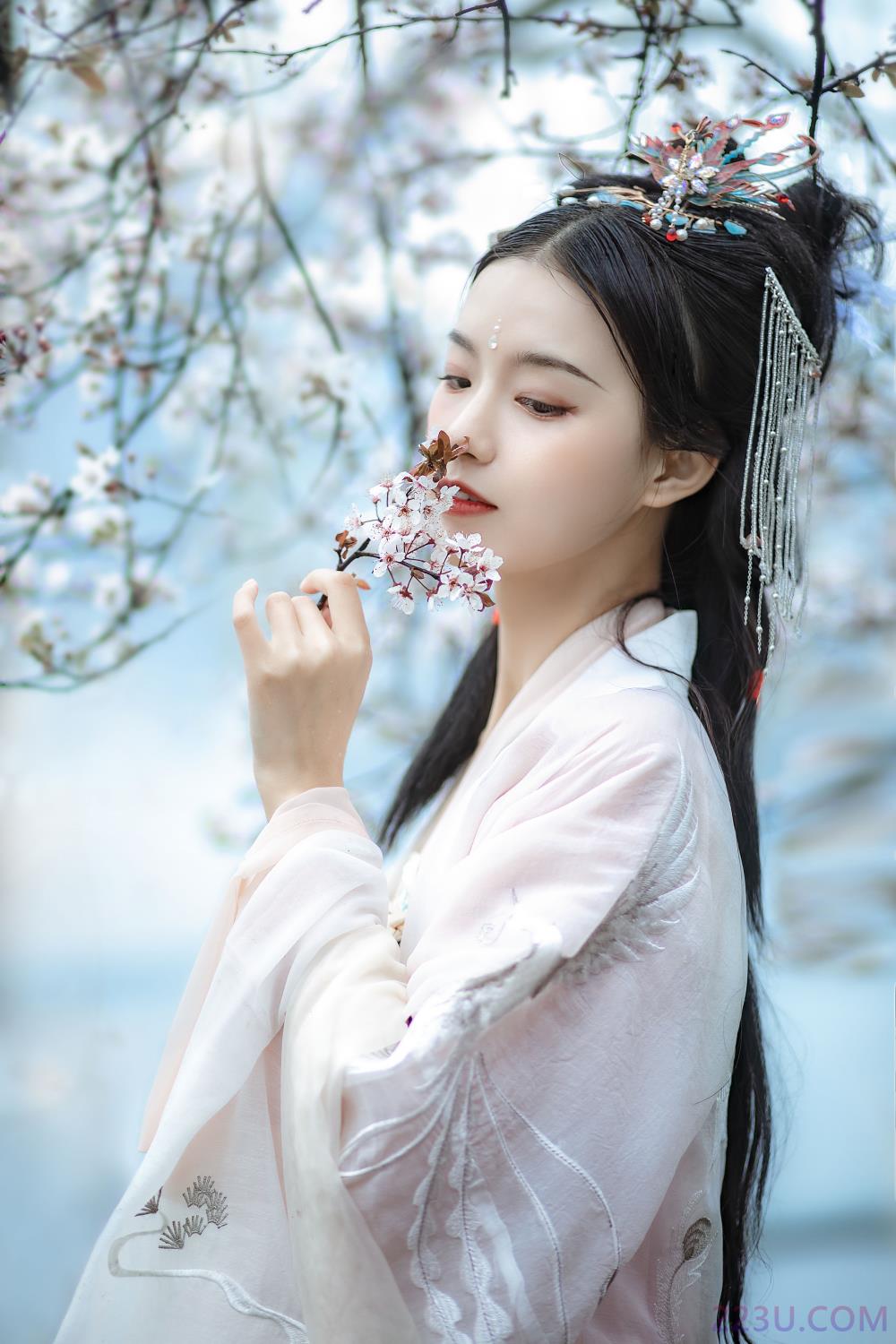 杏花雨 - 17P - 摄影：花间 - 模特： 北川婠婠-艺语图