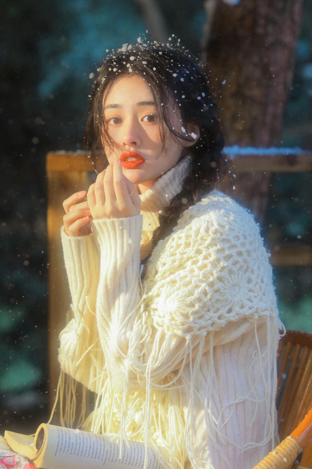 看到雪就想起你 - 摄影：甜汐 - 模特：相泽希子-艺语图