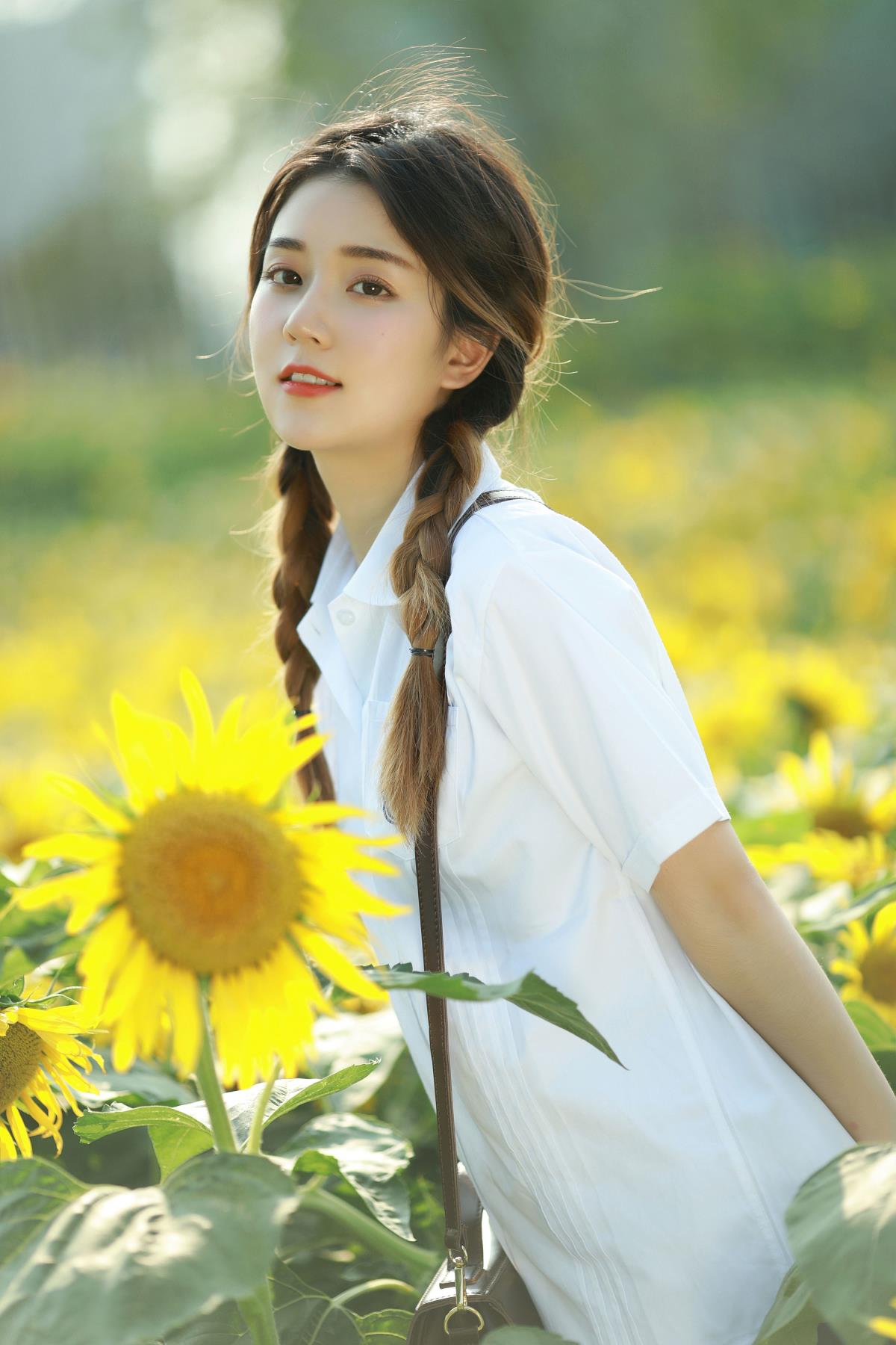 向日葵少女 - 摄影：纪然Ran - 模特：莎莎-艺语图