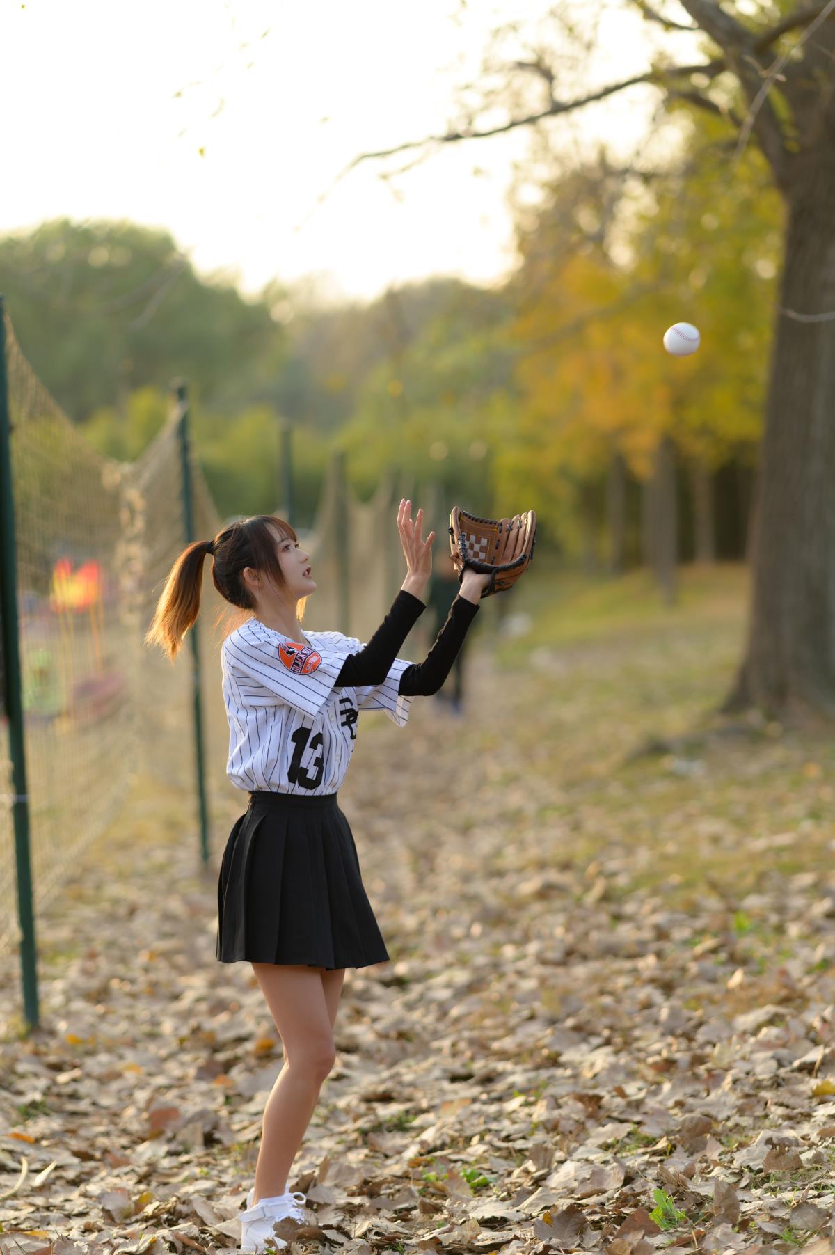 棒球少女 - 摄影：魔颜社D叔 - 模特：兔子Zzz不吃胡萝卜-艺语图