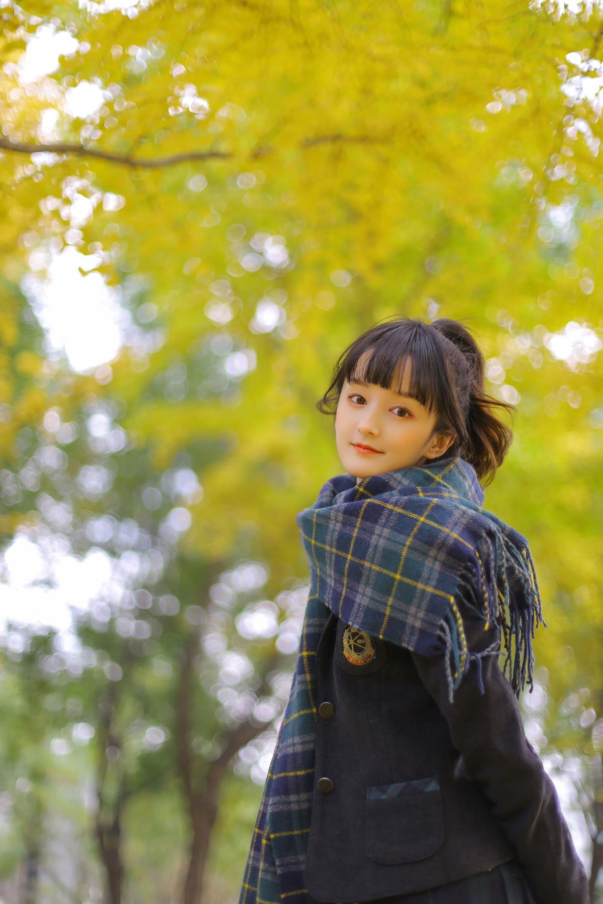 秋の调色盘 – 摄影：Sa娇少女写真馆 – 模特：脆可柿-艺语图