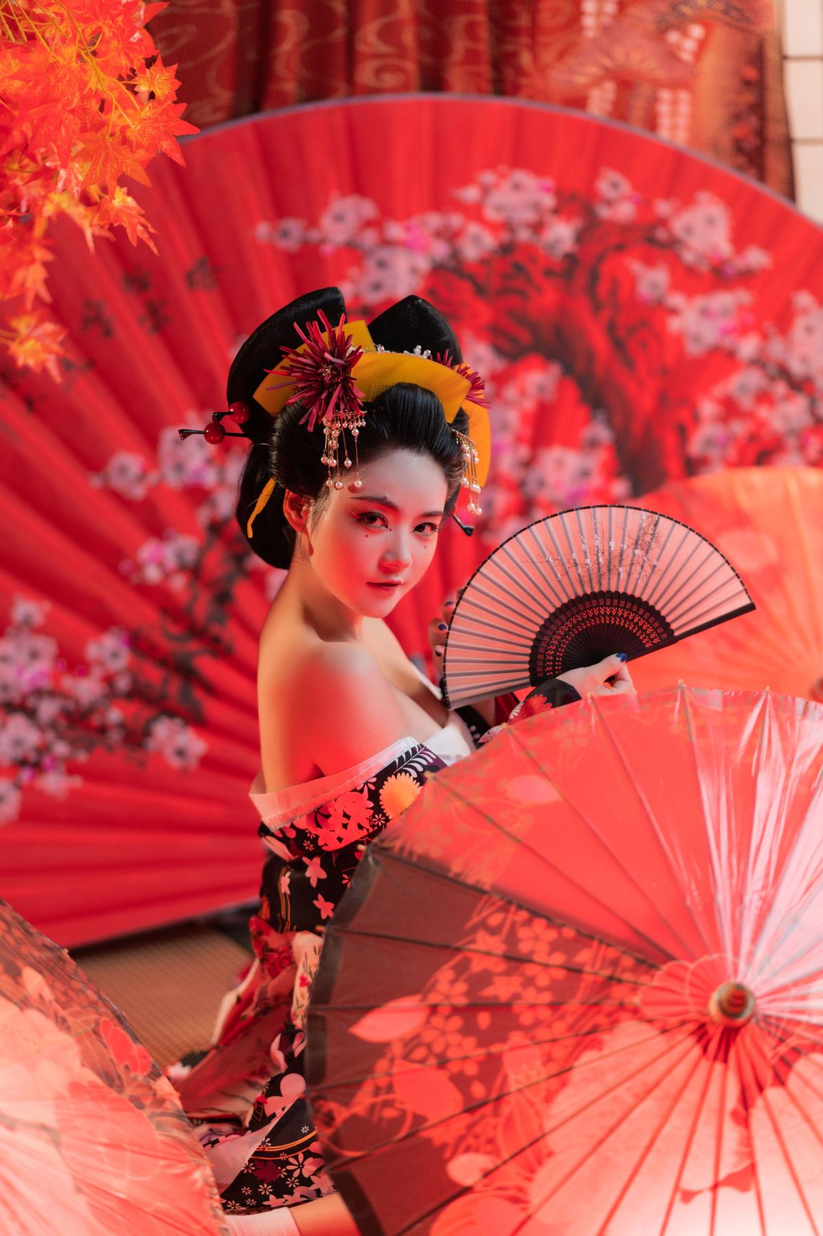 扇姬 - 摄影：魔颜社D叔 - 模特：莫妮卡-艺语图