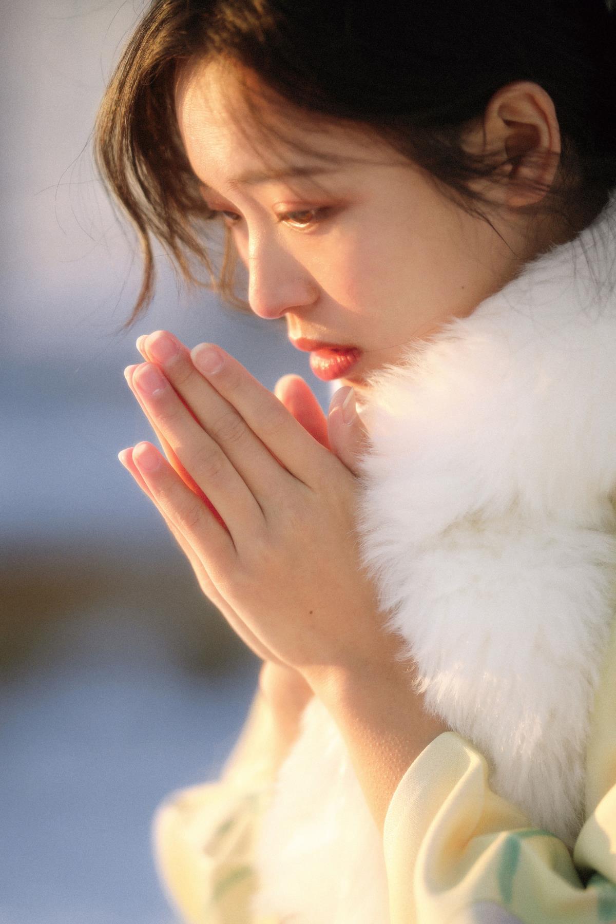 雾凇缠绵 - 摄影：犯困的可爱哆 - 模特：樱酱-艺语图