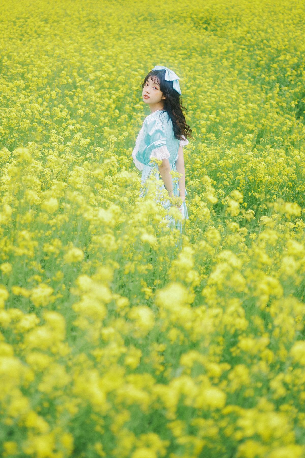 黄色花海 - 摄影：蓝胖子 - 模特：芊芊-艺语图