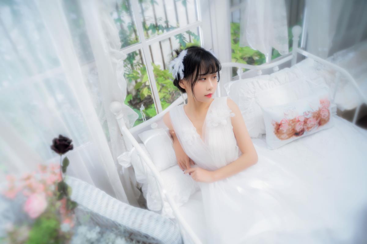 纯白花嫁 - 摄影：西瓜呆毛汪 - 模特：萌芽儿o0-艺语图