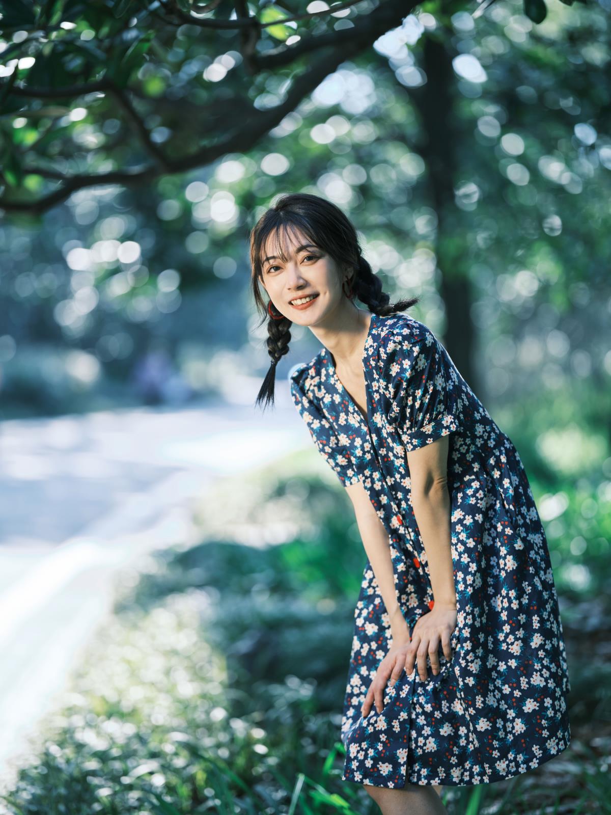 复古碎花裙 – 摄影：tiandi – 模特：小飞鸟同学-艺语图