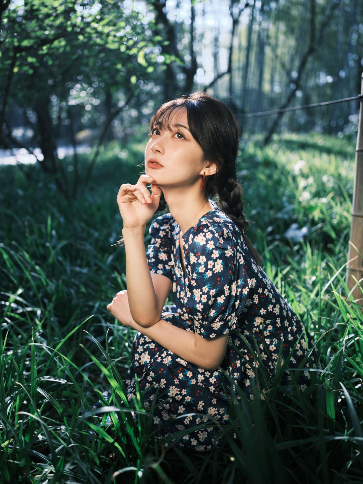 复古碎花裙 - 摄影：tiandi - 模特：小飞鸟同学