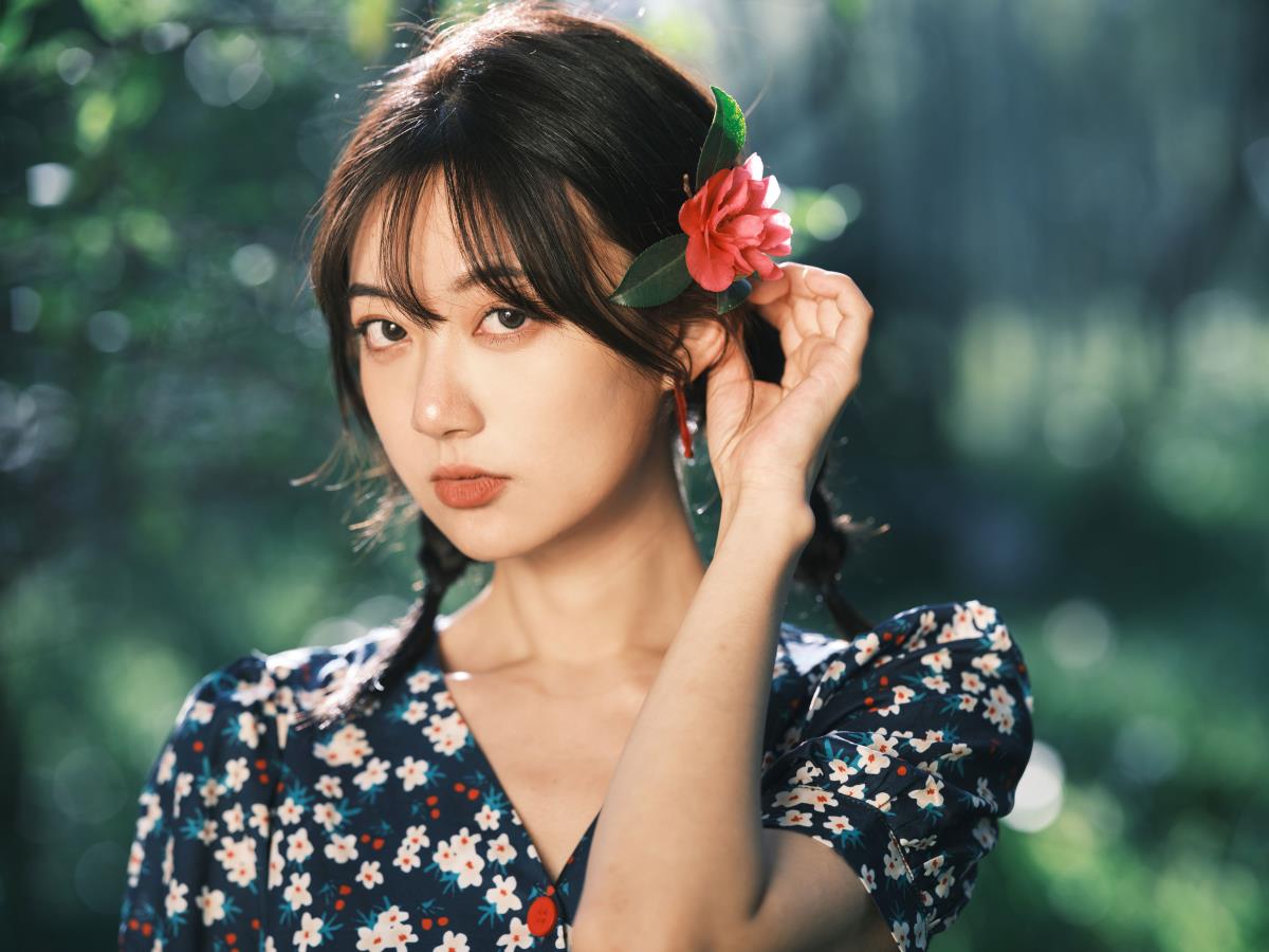 复古碎花裙 - 摄影：tiandi - 模特：小飞鸟同学