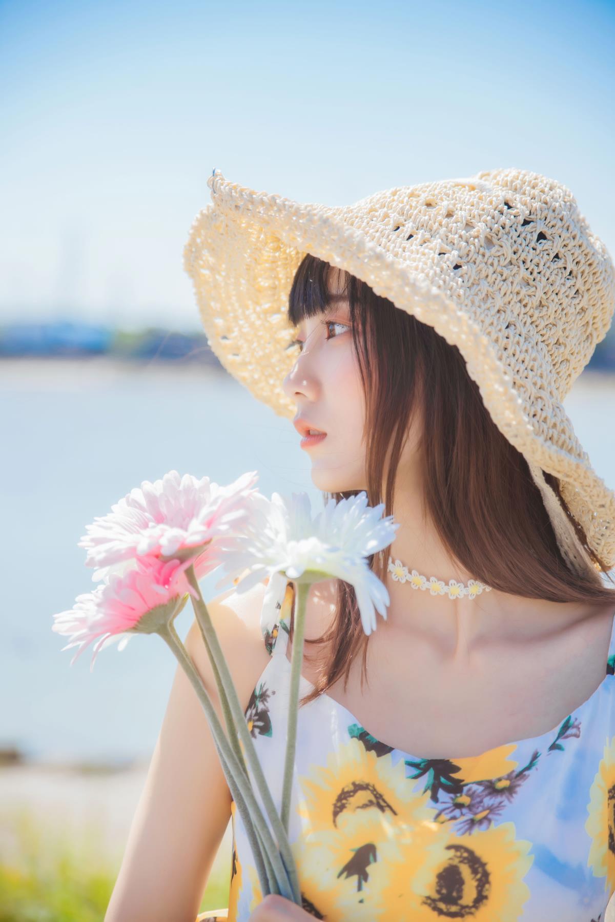 向日葵味的夏天 - 摄影：西瓜呆毛汪 - 模特：思涼poi-艺语图