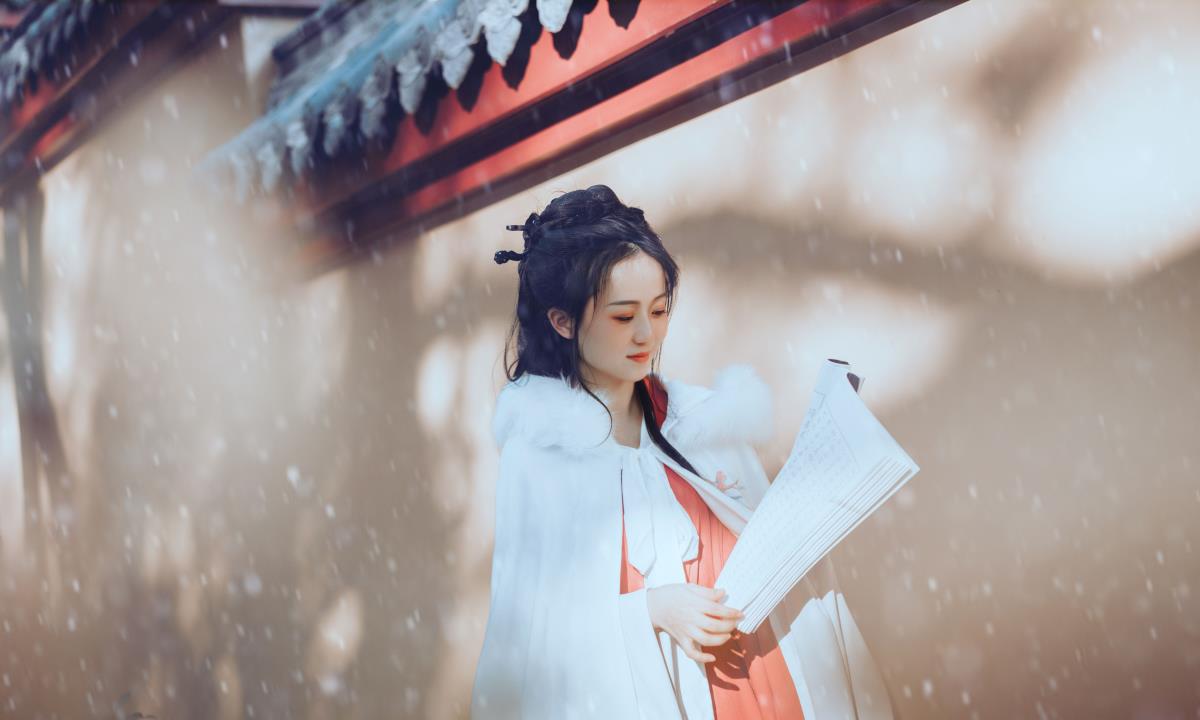 图片[1]-暮雪 – 摄影：随遇 – 模特：嬛嬛-艺语图