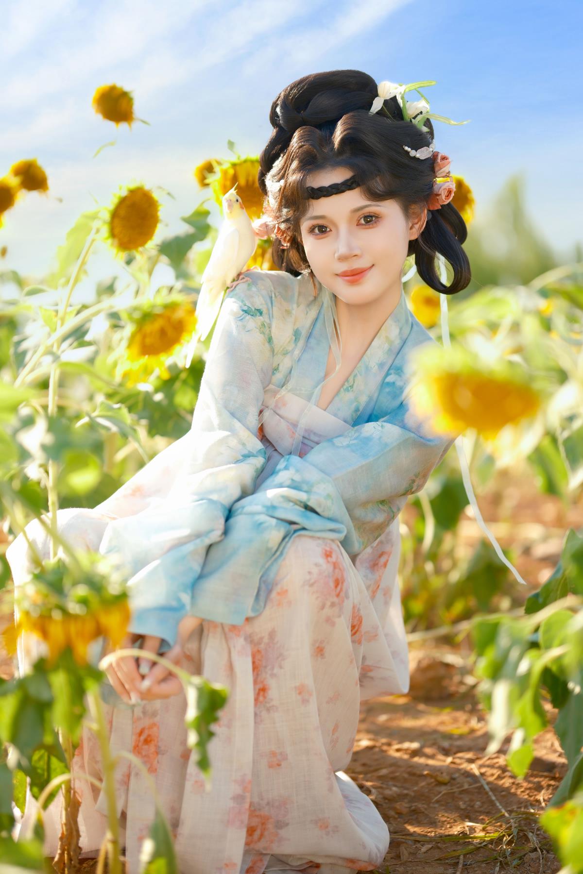 向日葵少女 - 摄影：荷叶叶 - 模特：松饼啾啾-艺语图