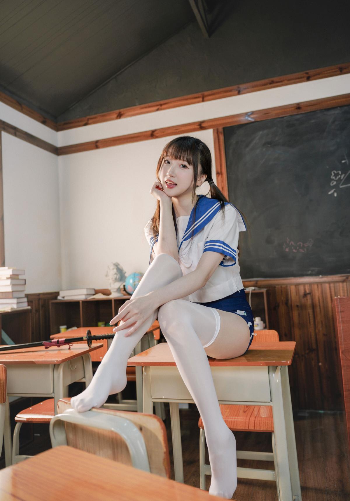 jk体操服女孩 - 摄影：阿宏 - 模特：冰冷企鹅-艺语图