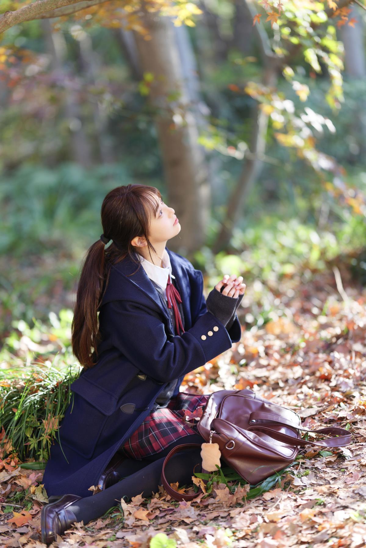 枫叶jk少女 - 摄影：阿宏 - 模特：小亿-艺语图