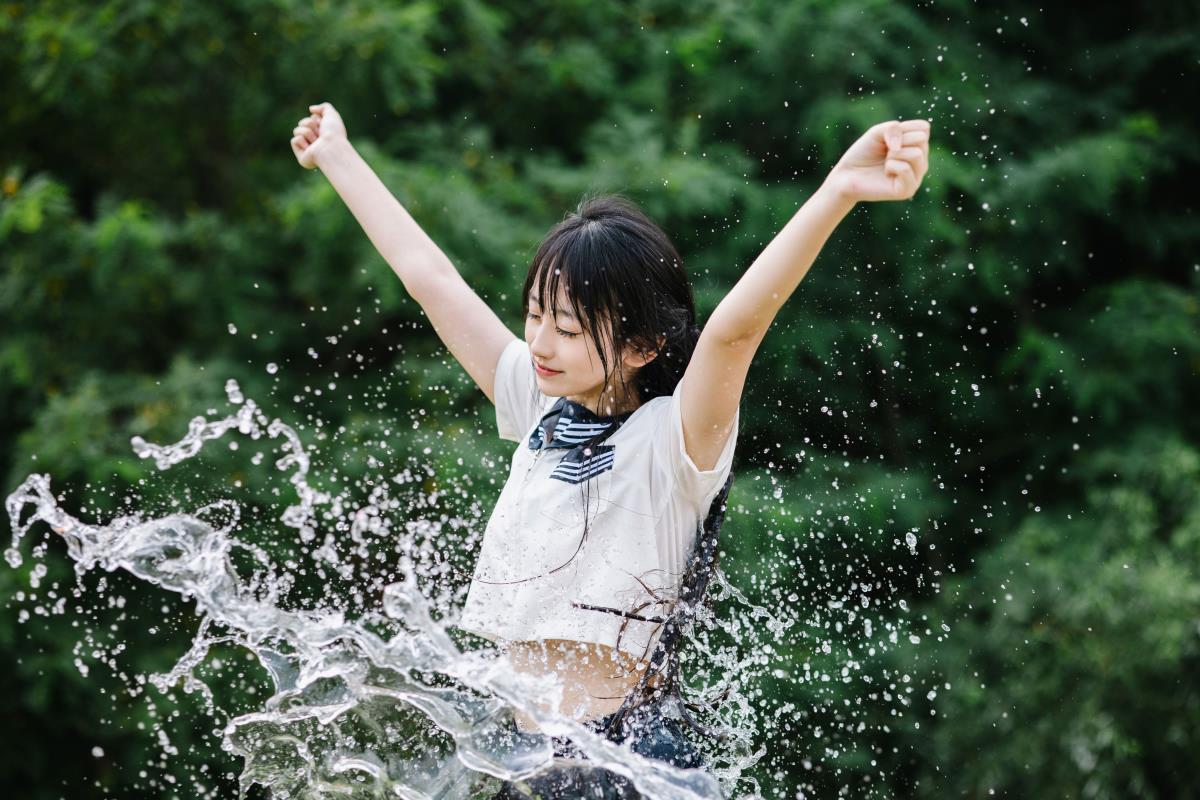 JK水少女 – 摄影：兔子映画 – 模特：捏捏新酱-艺语图