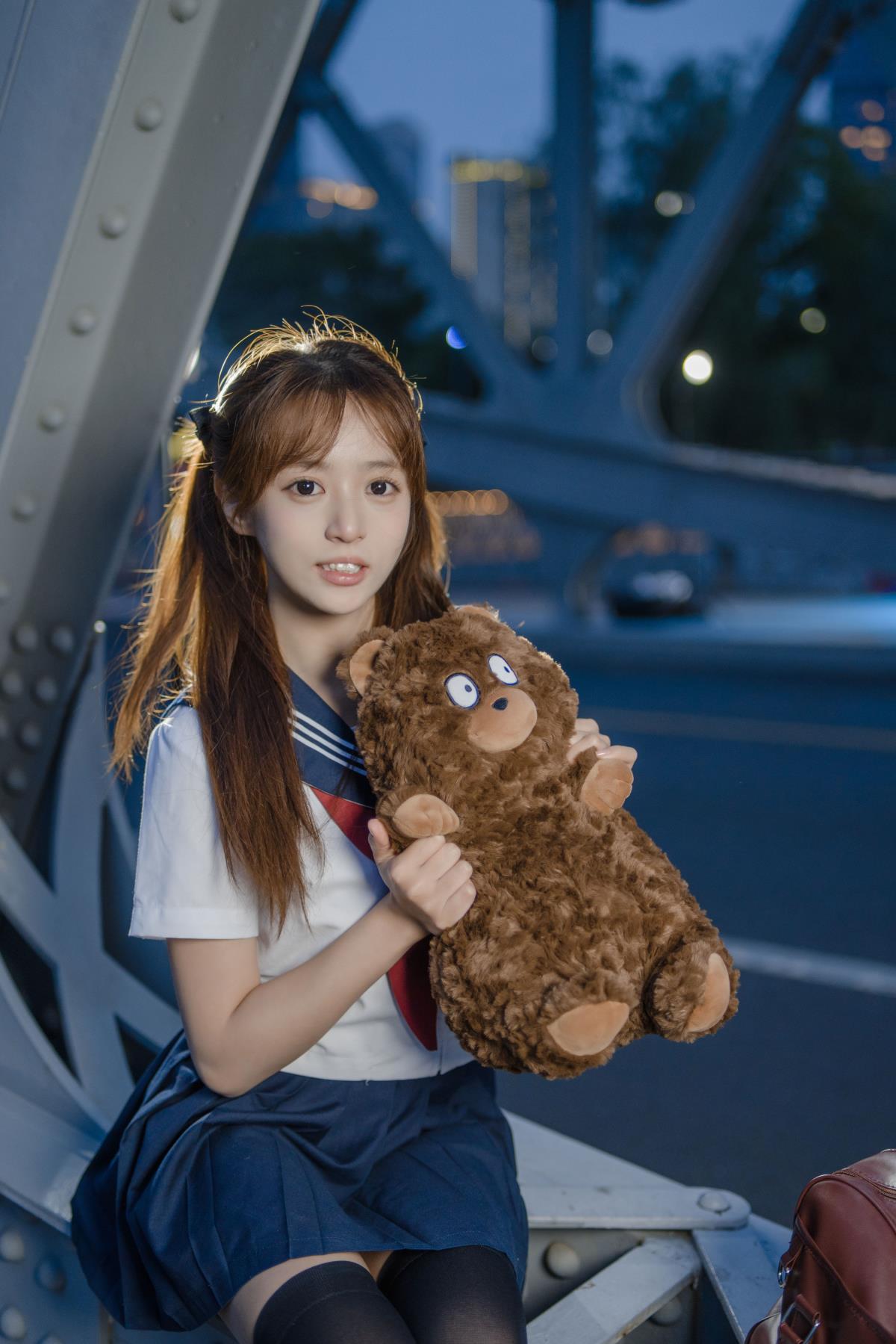 蓝调jk小可爱 - 摄影：阿宏 - 模特：小亿-艺语图