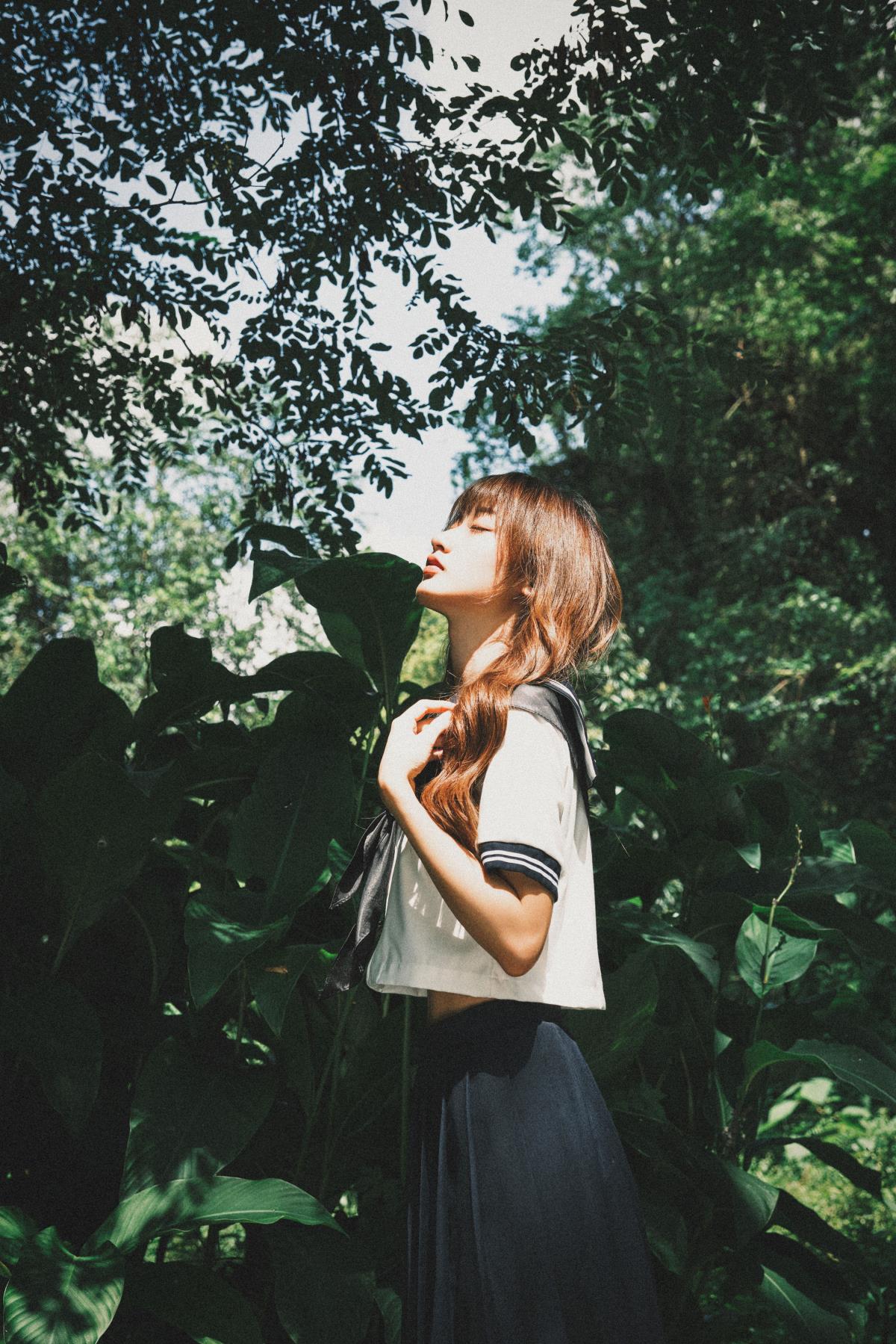 夏日jk - 摄影：武庚 - 模特：陈年小九-艺语图