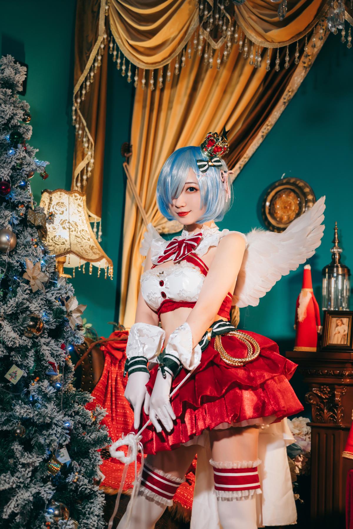 蕾姆的圣诞 - 摄影:太特斯 - 模特:桃墨公子x-艺语图