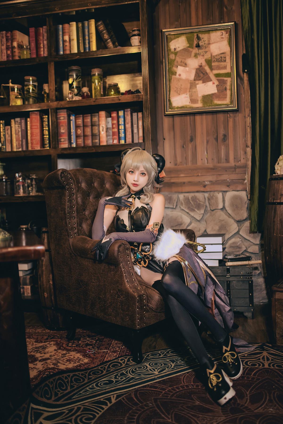 夜幕甘雨 - 摄影：喵喵思维没逻辑 - 模特：花京院腥鱼-艺语图