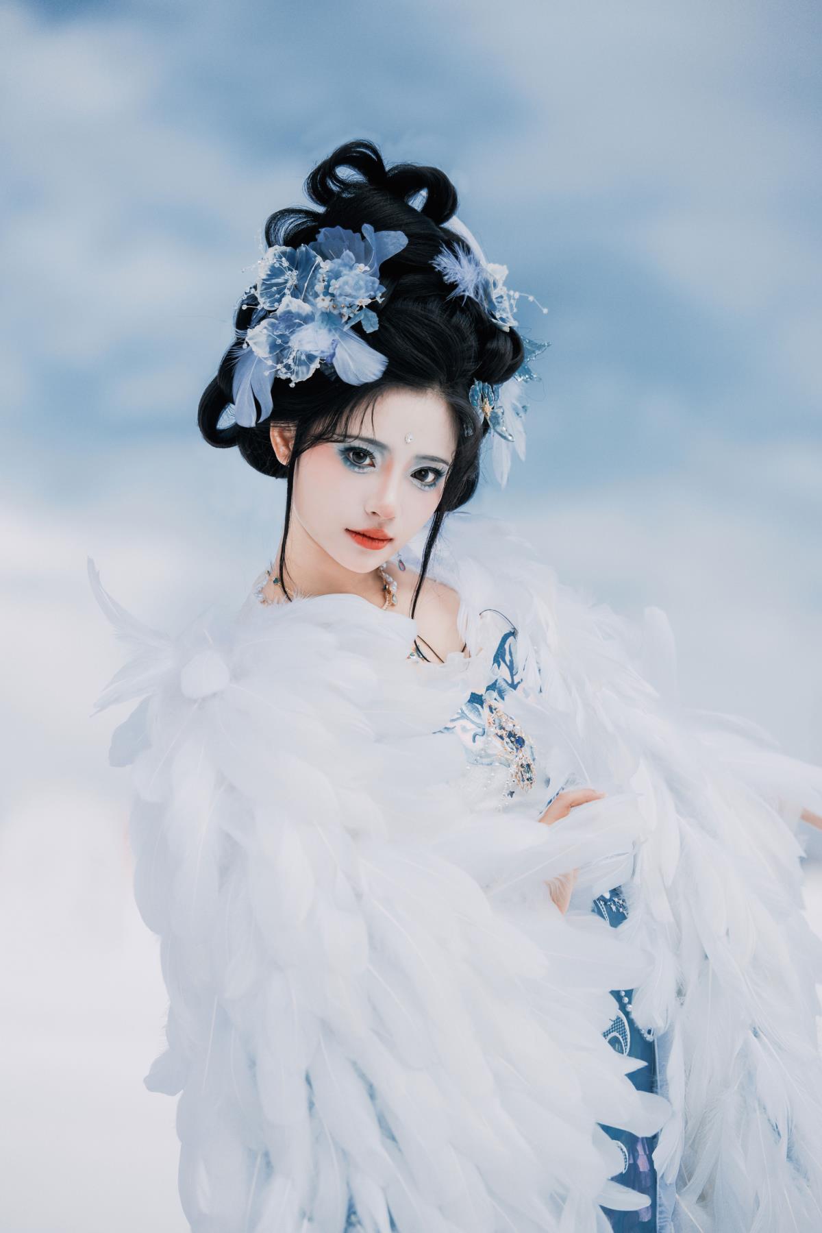 雪中鹤 - 摄影:摄影米若 - 模特:衔鹿-艺语图