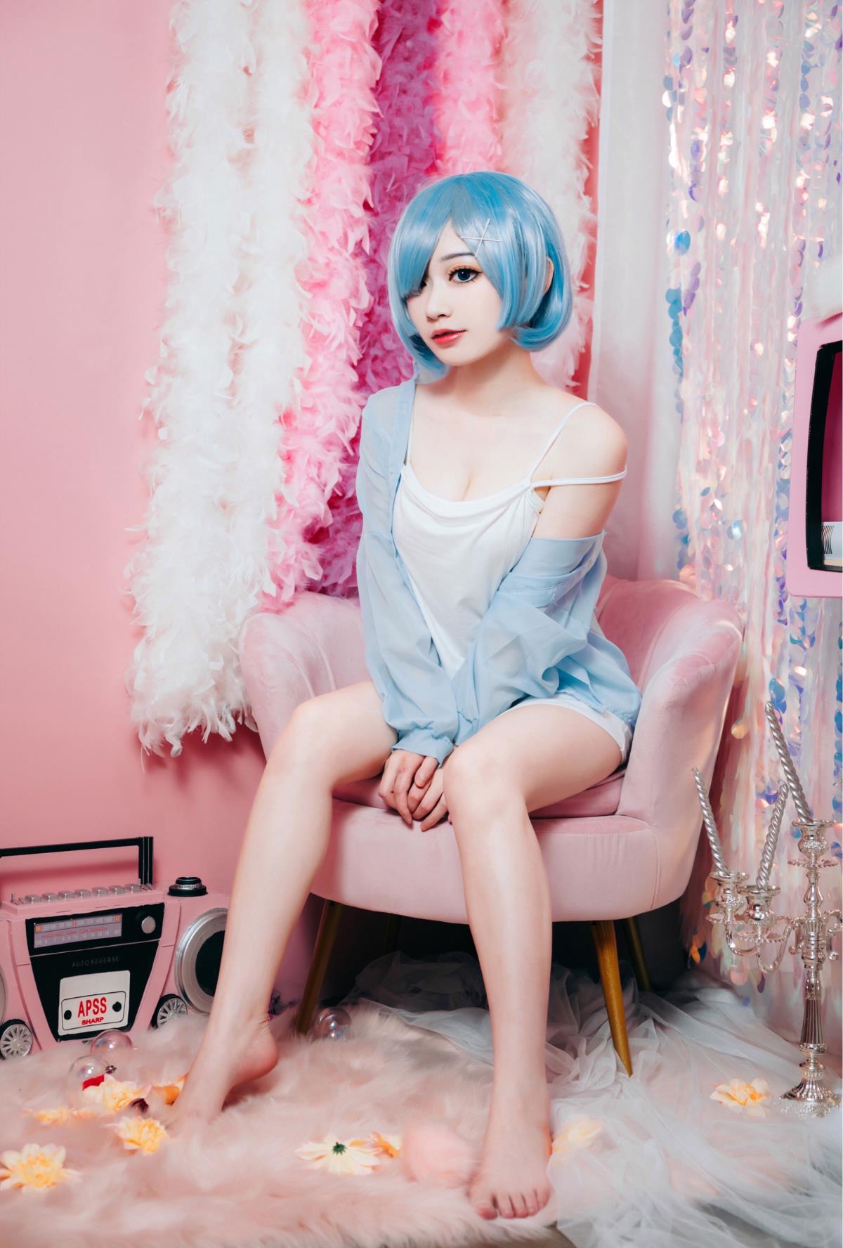 蕾姆居家睡衣 - 摄影：太特斯 - 模特：桃墨公子x-艺语图