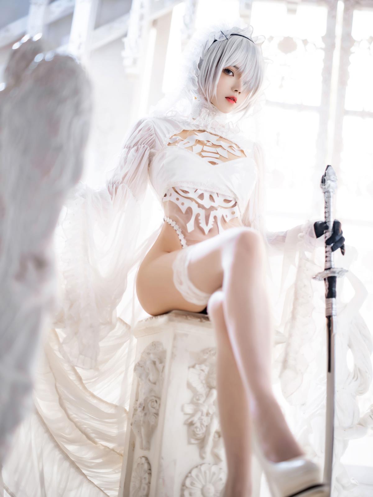2B花嫁COSPLAY - 摄影：西瓜呆毛汪 - 模特：桜桃喵-艺语图