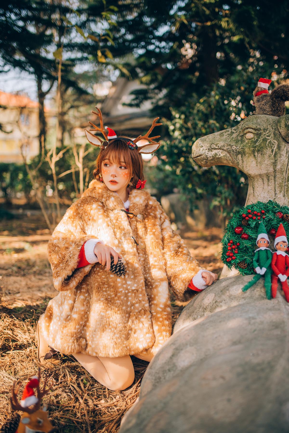 圣诞小鹿 - 摄影:喵喵思维没逻辑 - 模特:希希呐-艺语图