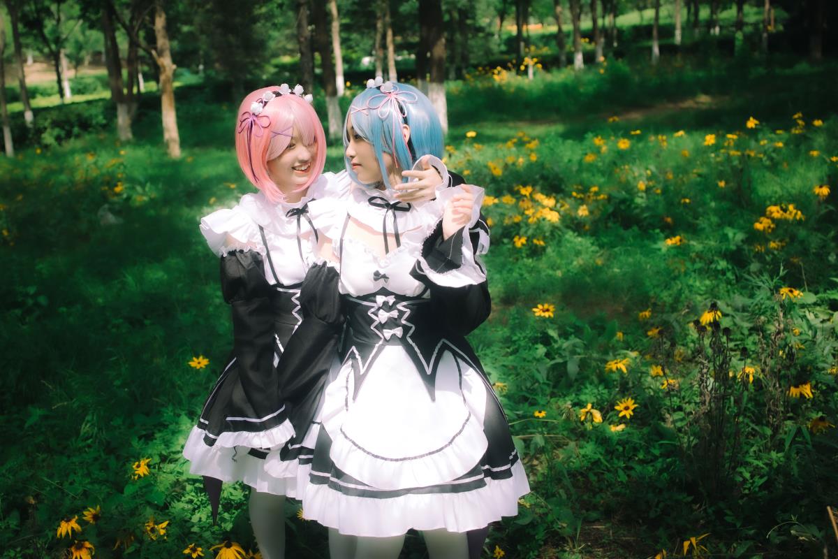 拉姆和雷姆 - 摄影：兔子映画 - 模特：橘子-艺语图