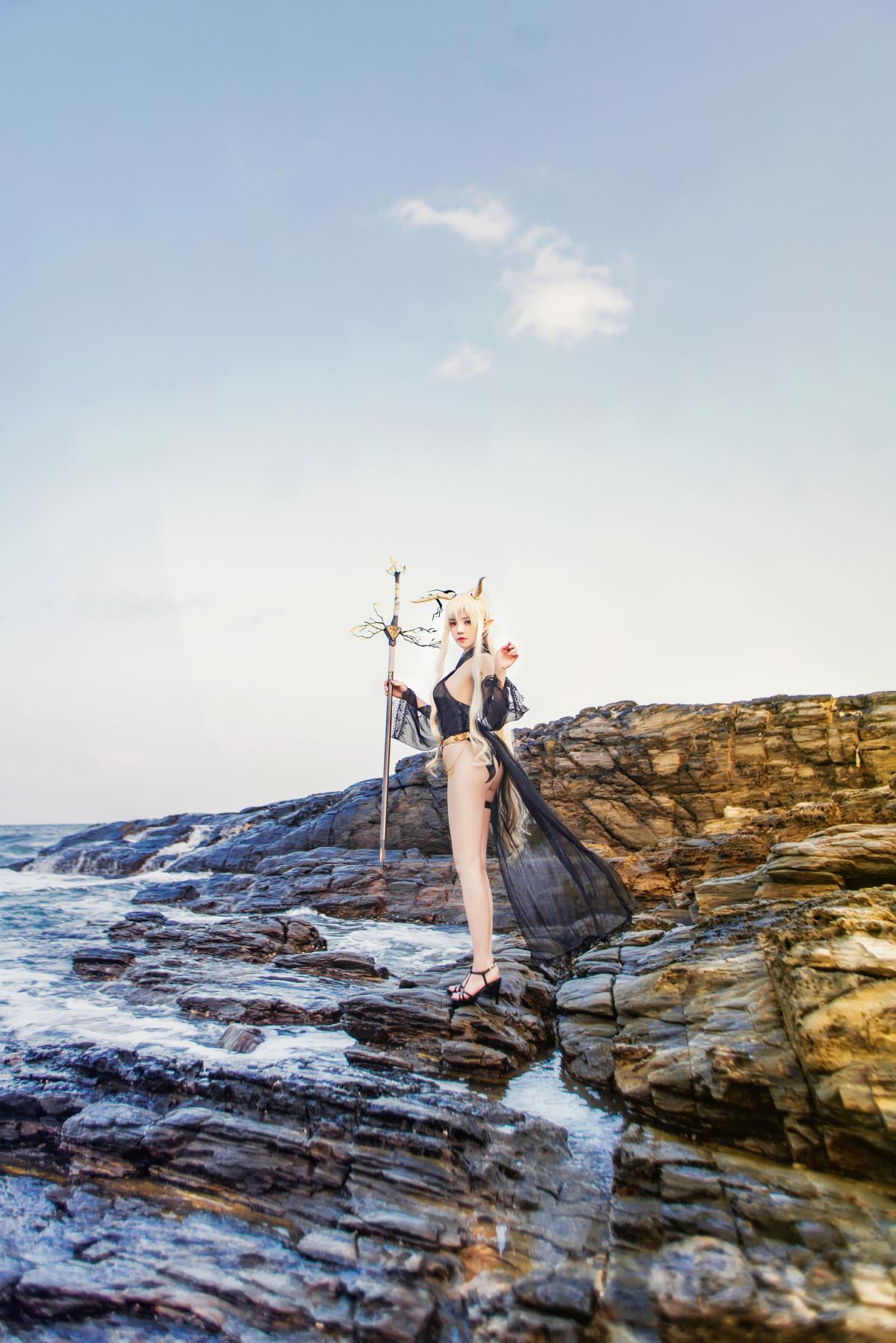 cosplay 明日方舟 闪灵 - 摄影：西瓜呆毛汪 - 模特：桜桃喵