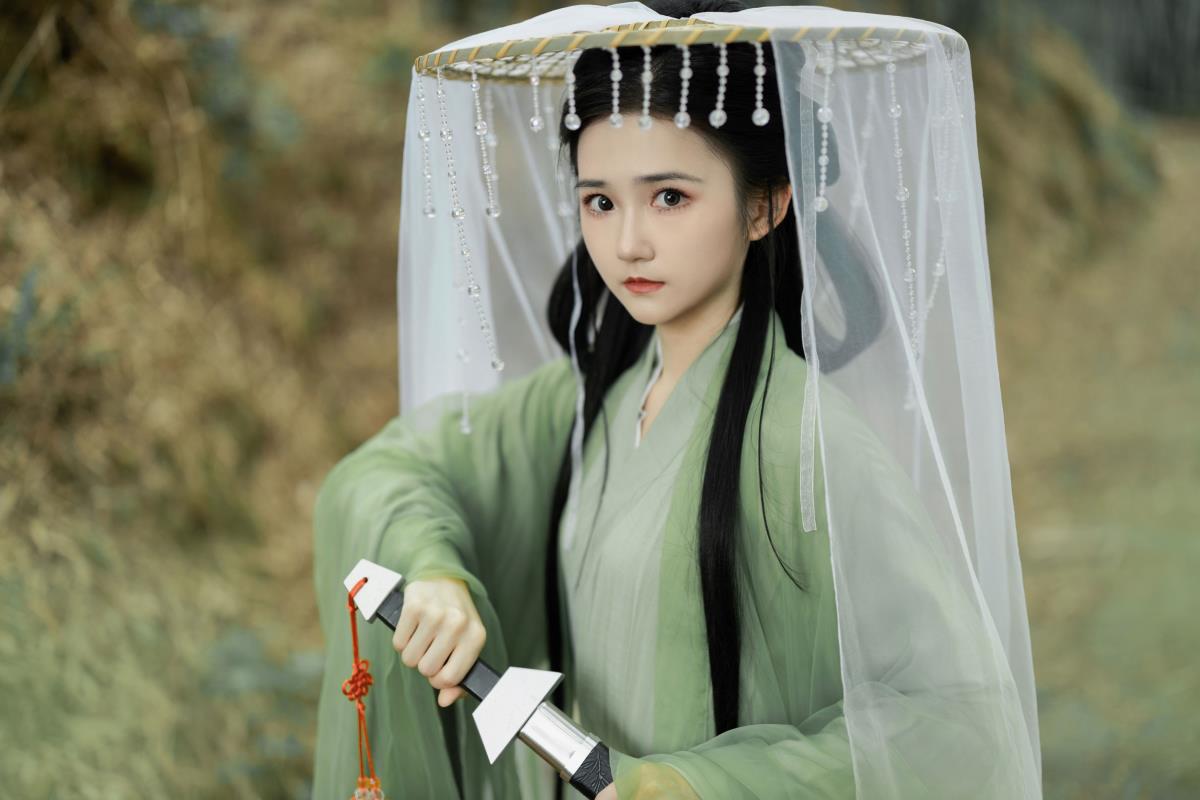 碧绿侠客 - 摄影：小雨汉服摄影工作室 - 模特：蛋糕的蛋蛋