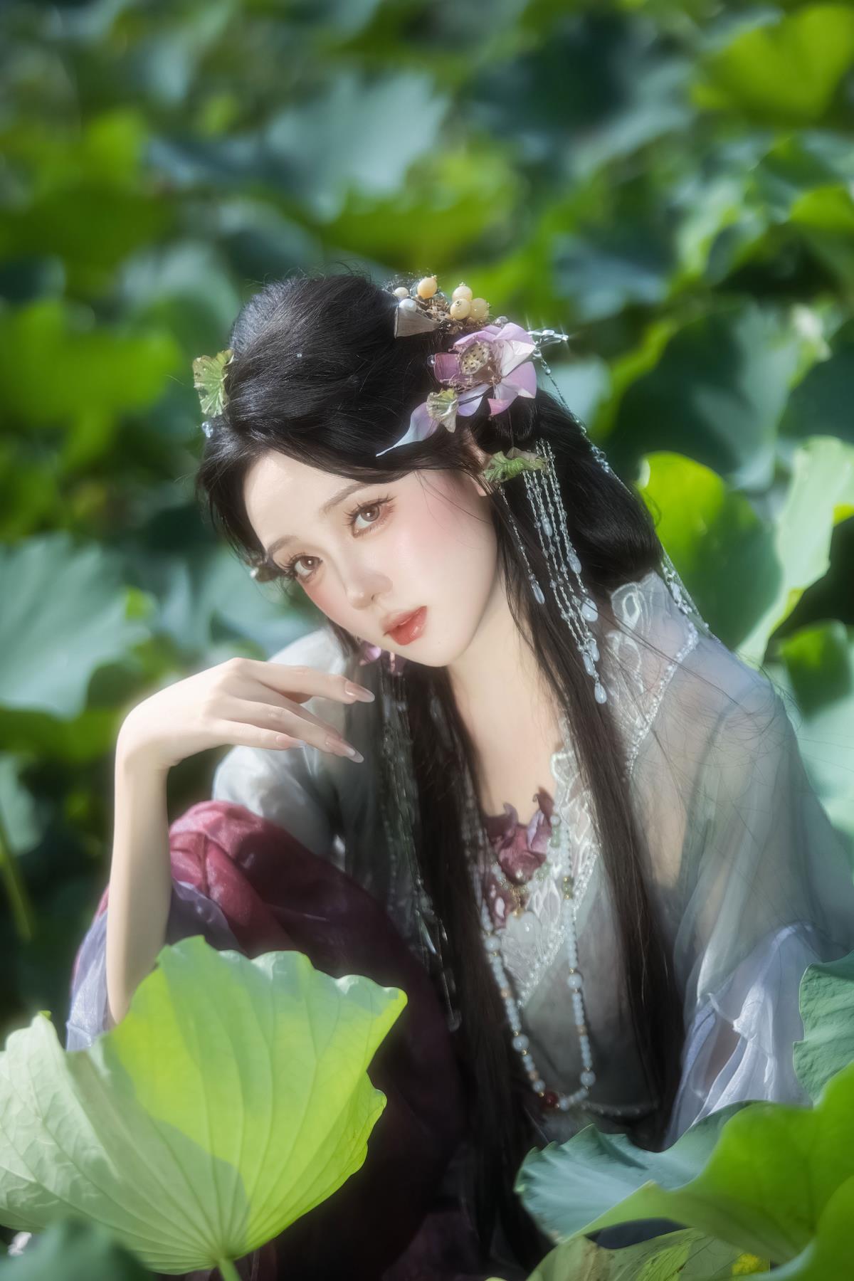 荷 - 摄影:摄影师喵小喵 - 模特:雪莹xy-艺语图