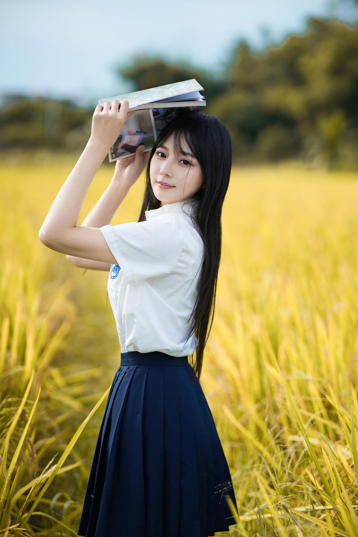 午后的阳光透过稻浪 - 摄影:小雨汉服摄影工作室 - 模特:我是小岁岁-艺语图