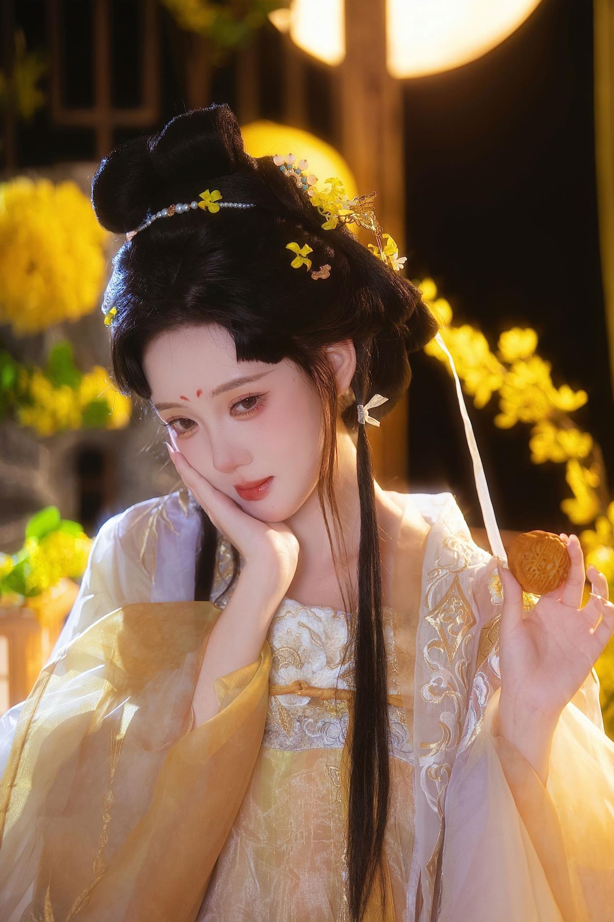 中秋兔兔 - 摄影：摄影师喵小喵 - 模特：雪莹xy-艺语图