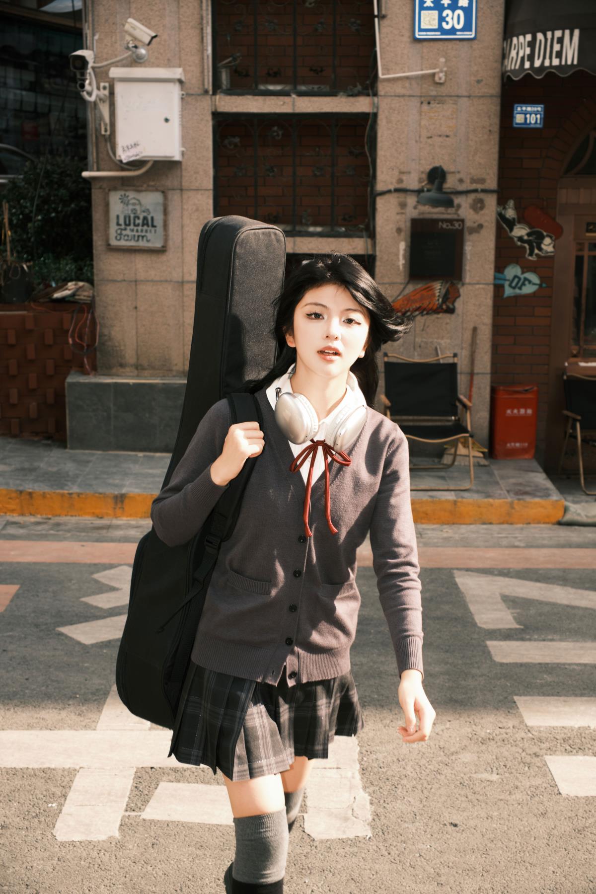 jk街拍 - 摄影:武庚 - 模特:宁的硝酸银-艺语图