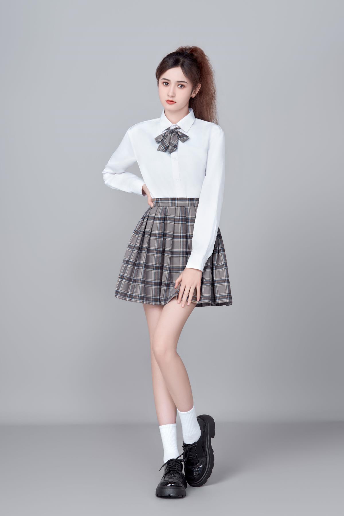 白衫格裙：少女活力映像 - 摄影：溯光之淼然 - 模特：坎杜克-艺语图