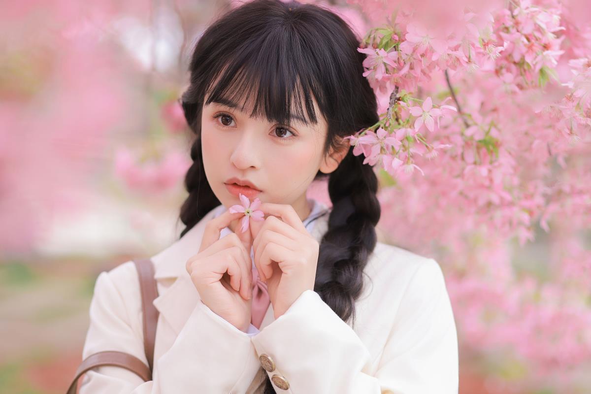 樱花树下 - 摄影：薄荷糖 - 模特：捉到一只苏苏-艺语图