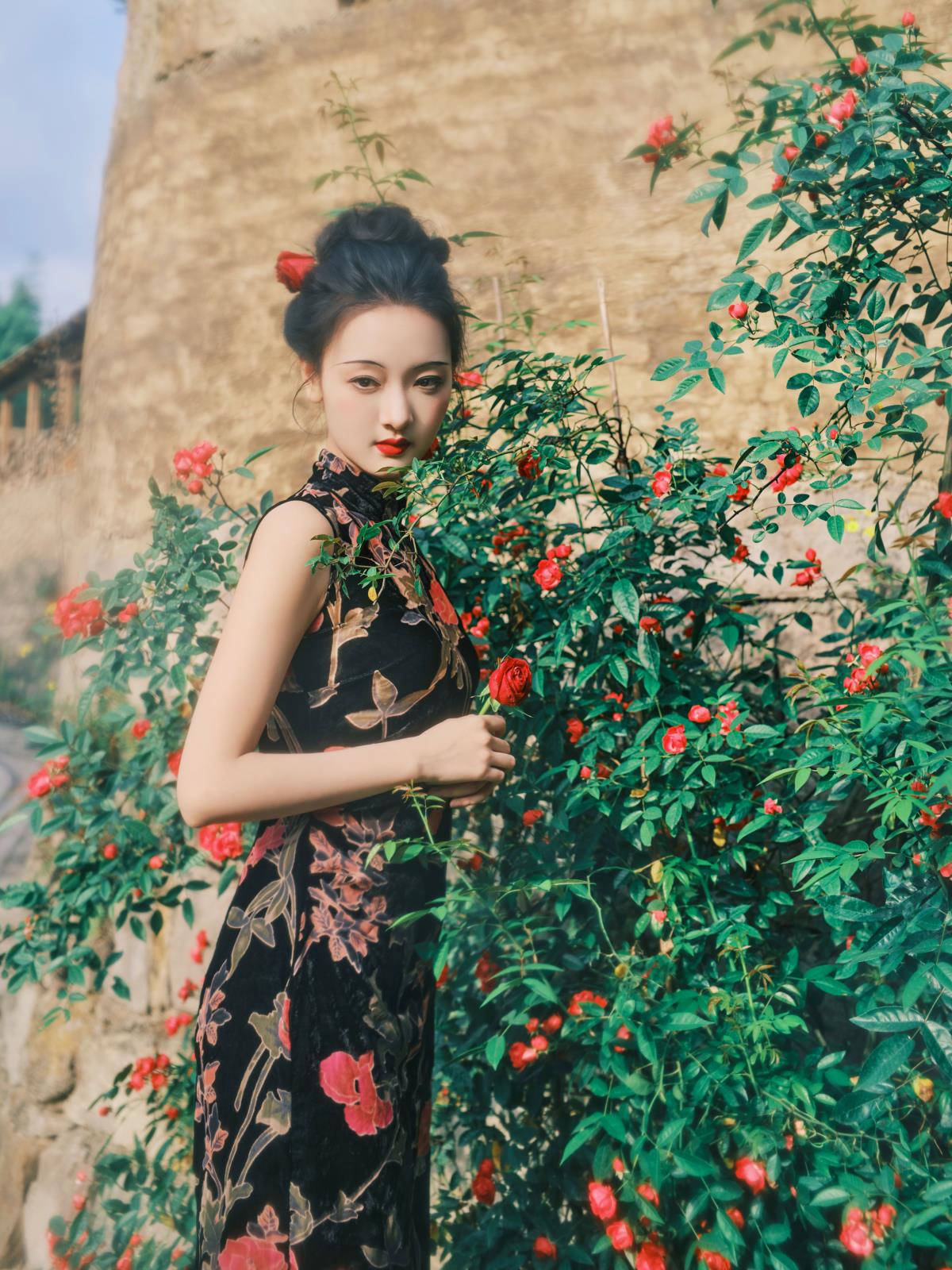 红玫瑰 - 摄影：甜汐 - 模特：妖怪哪里逃-艺语图