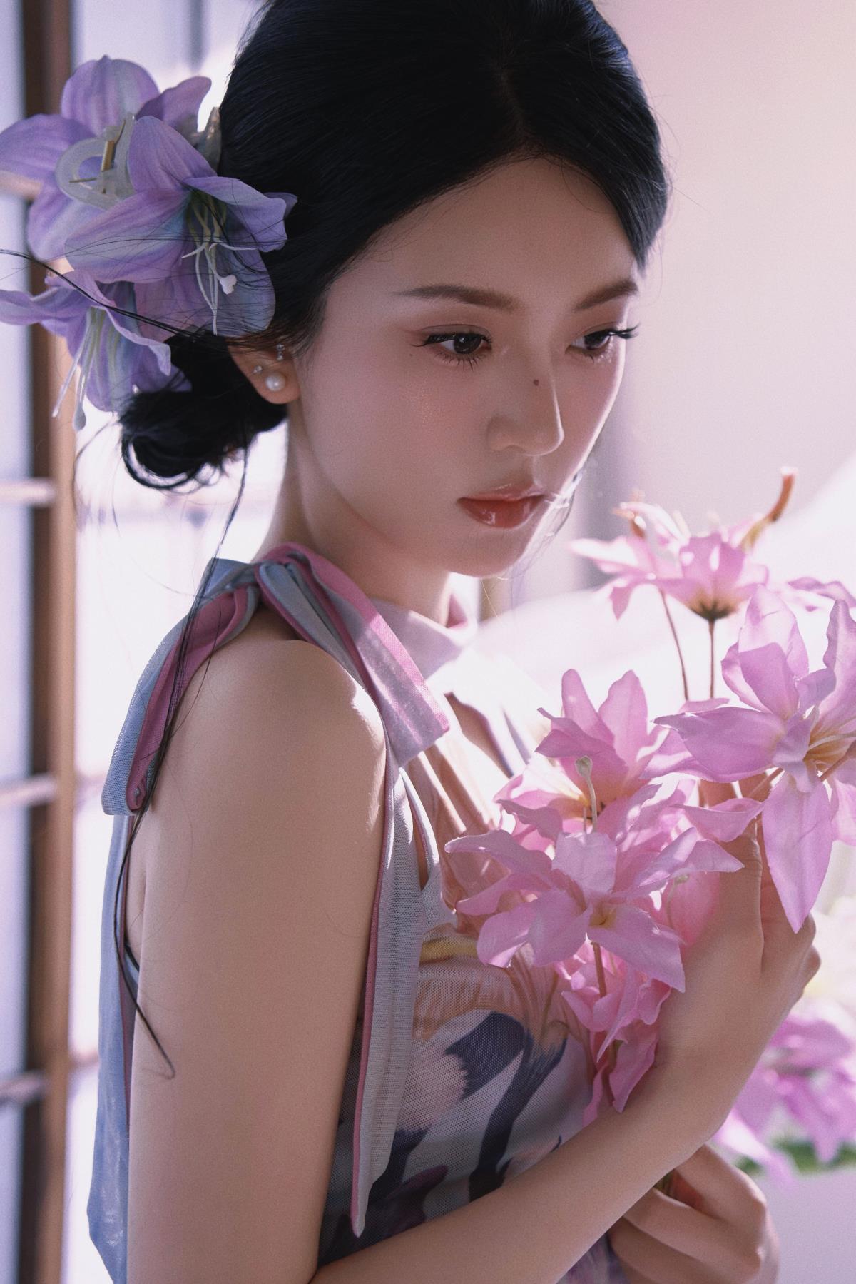 柔是东方骨，姿是心无拘 - 摄影：鹤山风 - 模特：六金yE-艺语图