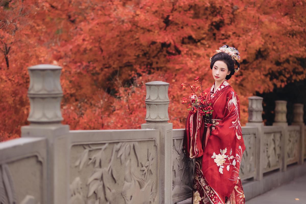 层林尽染 - 摄影:若寒Rock - 模特:眸小妖-艺语图