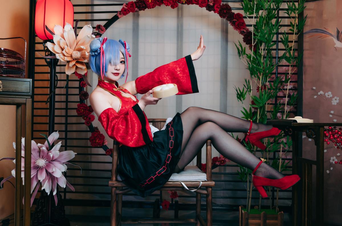 蕾姆中国风女仆 - 摄影：太特斯 - 模特：桃墨公子x-艺语图