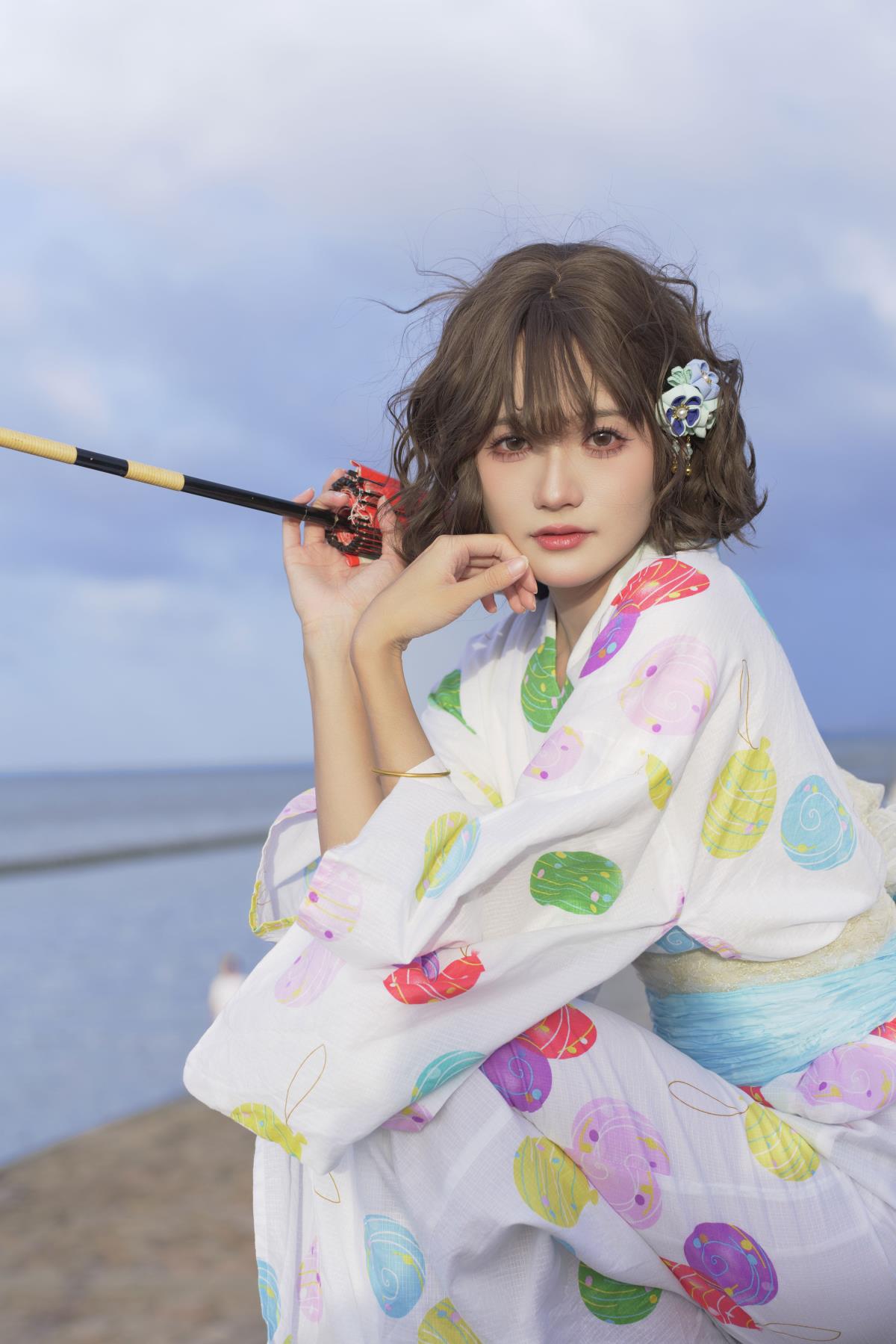 日式海边温情 - 摄影：阿宏 - 模特：兔子Zzz不吃胡萝卜-艺语图