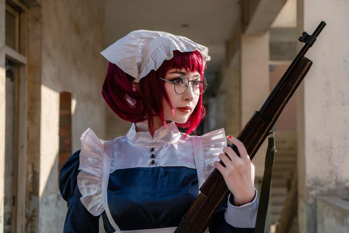 梅林战斗女仆 - 摄影：太特斯 - 模特：桃墨公子x-艺语图