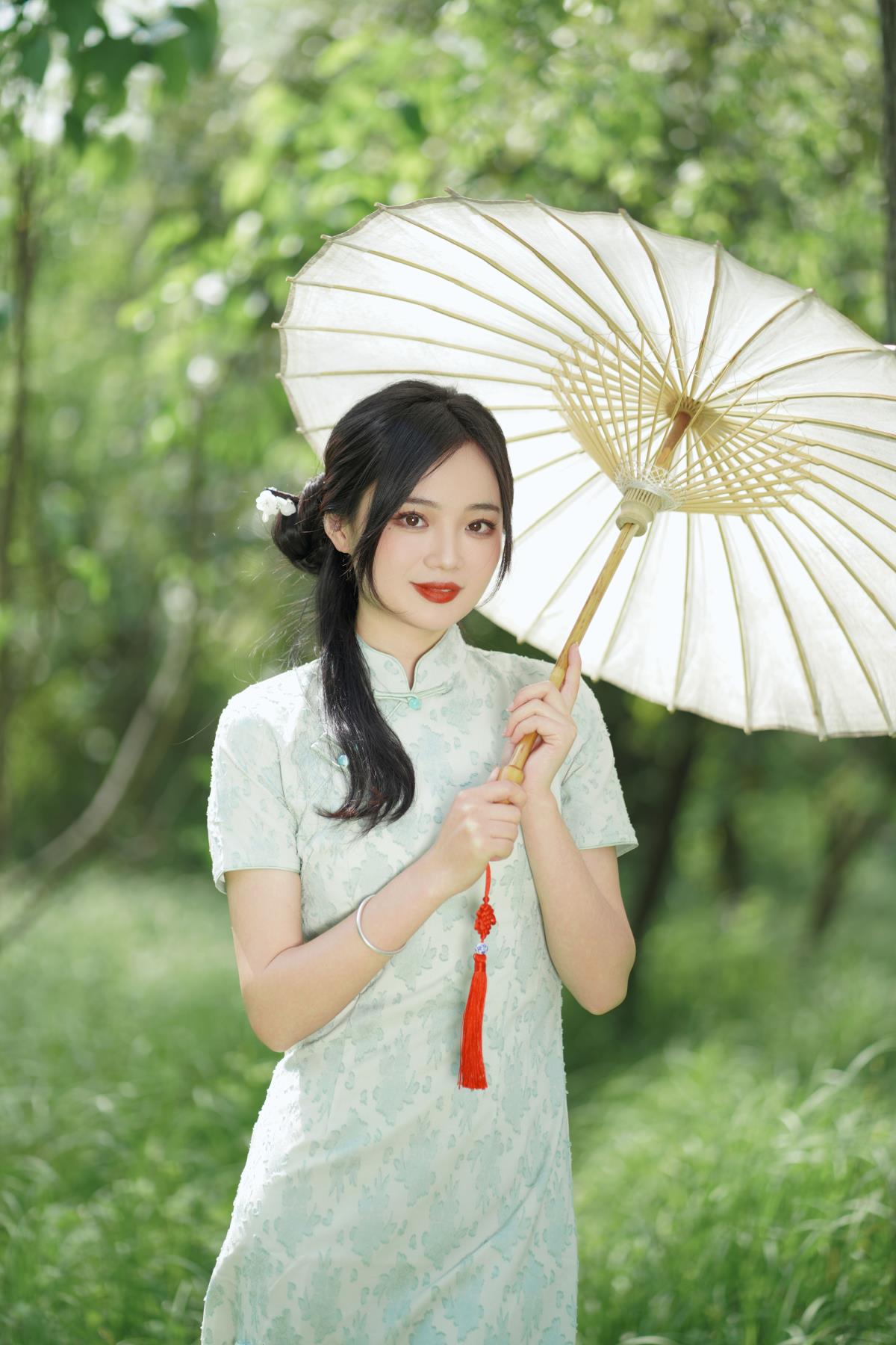 盛夏中的一抹天青色 - 摄影:西夏 - 模特:小欧O-艺语图