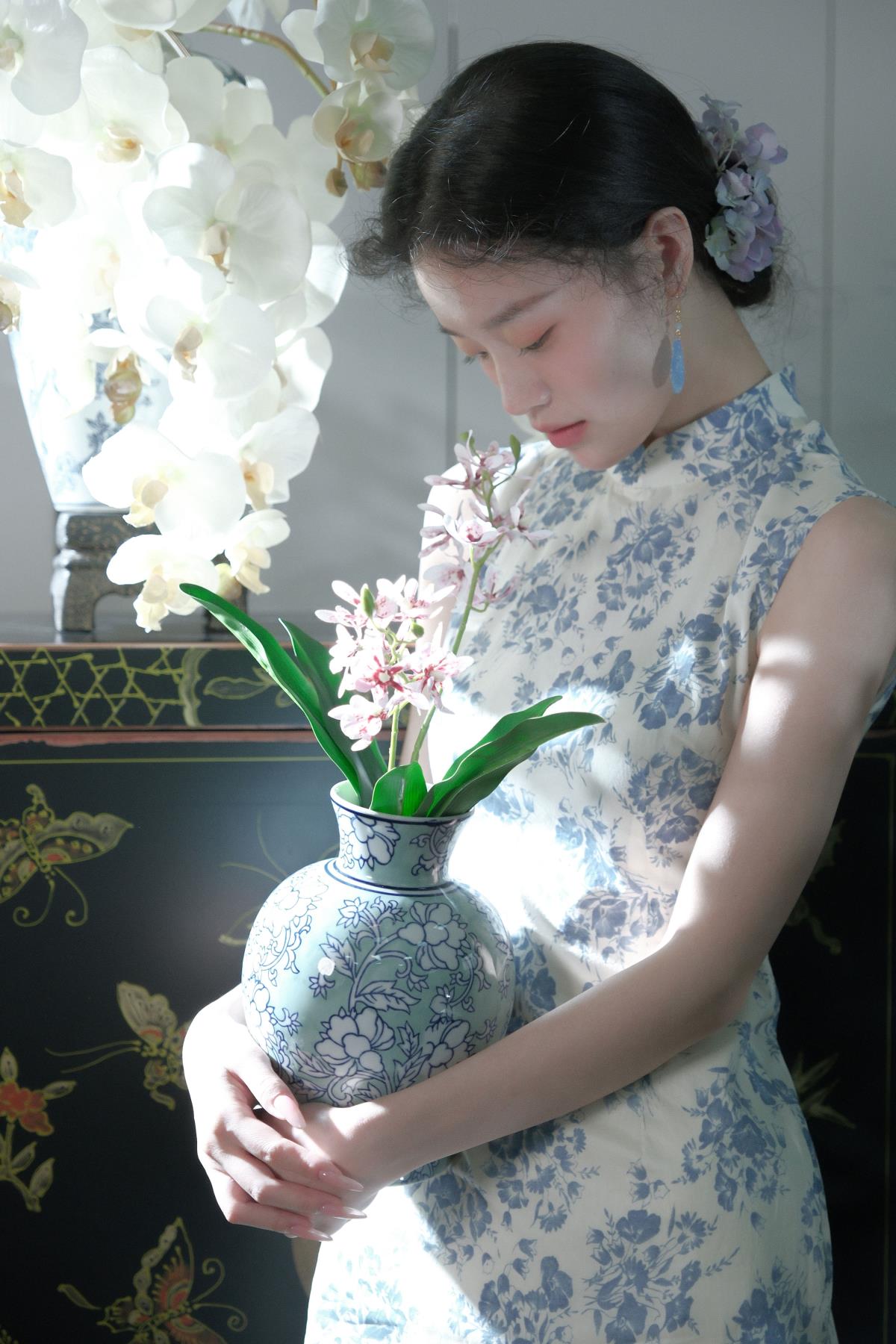 瓷国美人 - 摄影：扶卮 - 模特：恭喜发财提-艺语图