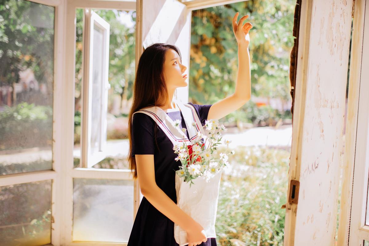 阳光撒下来了 - 摄影：喵喵思维没逻辑 - 模特：一坨肥肉vv-艺语图