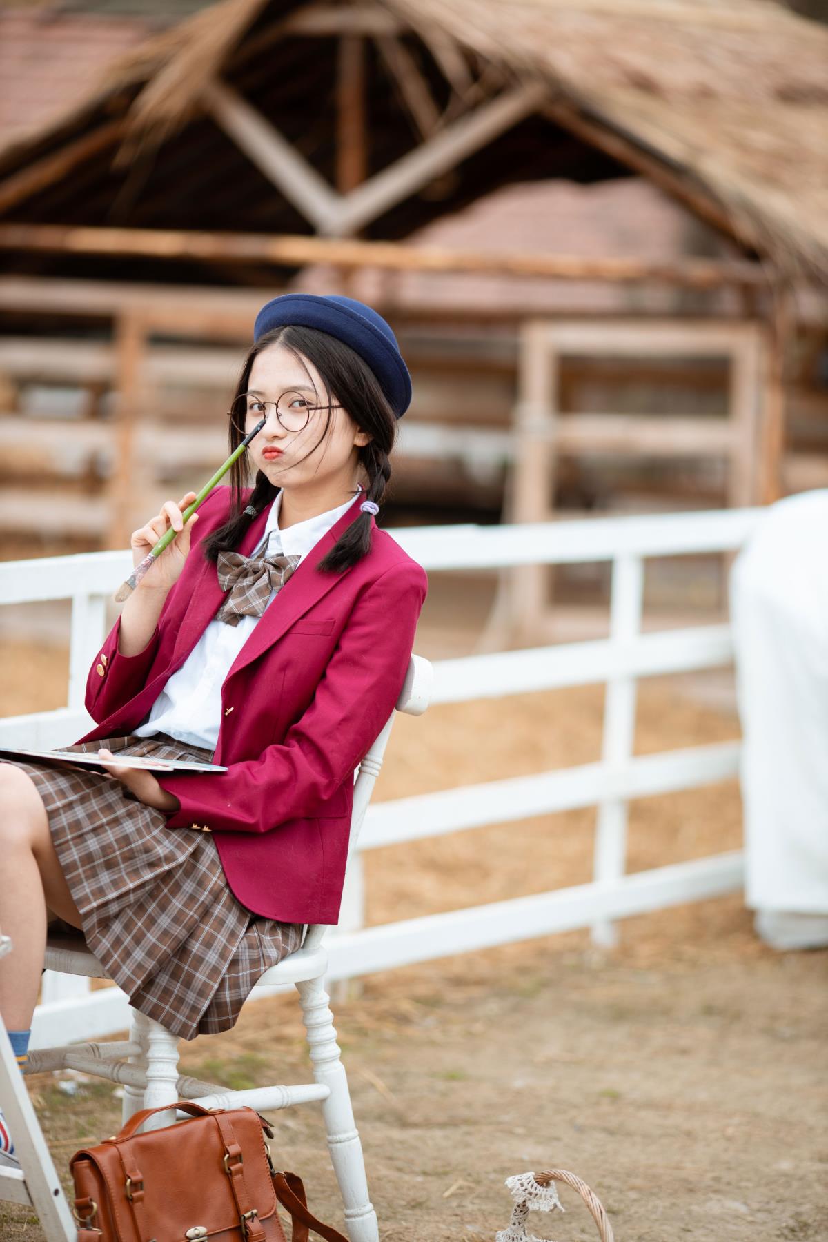 画画的女孩 - 摄影：芥茉 - 模特：口可-艺语图