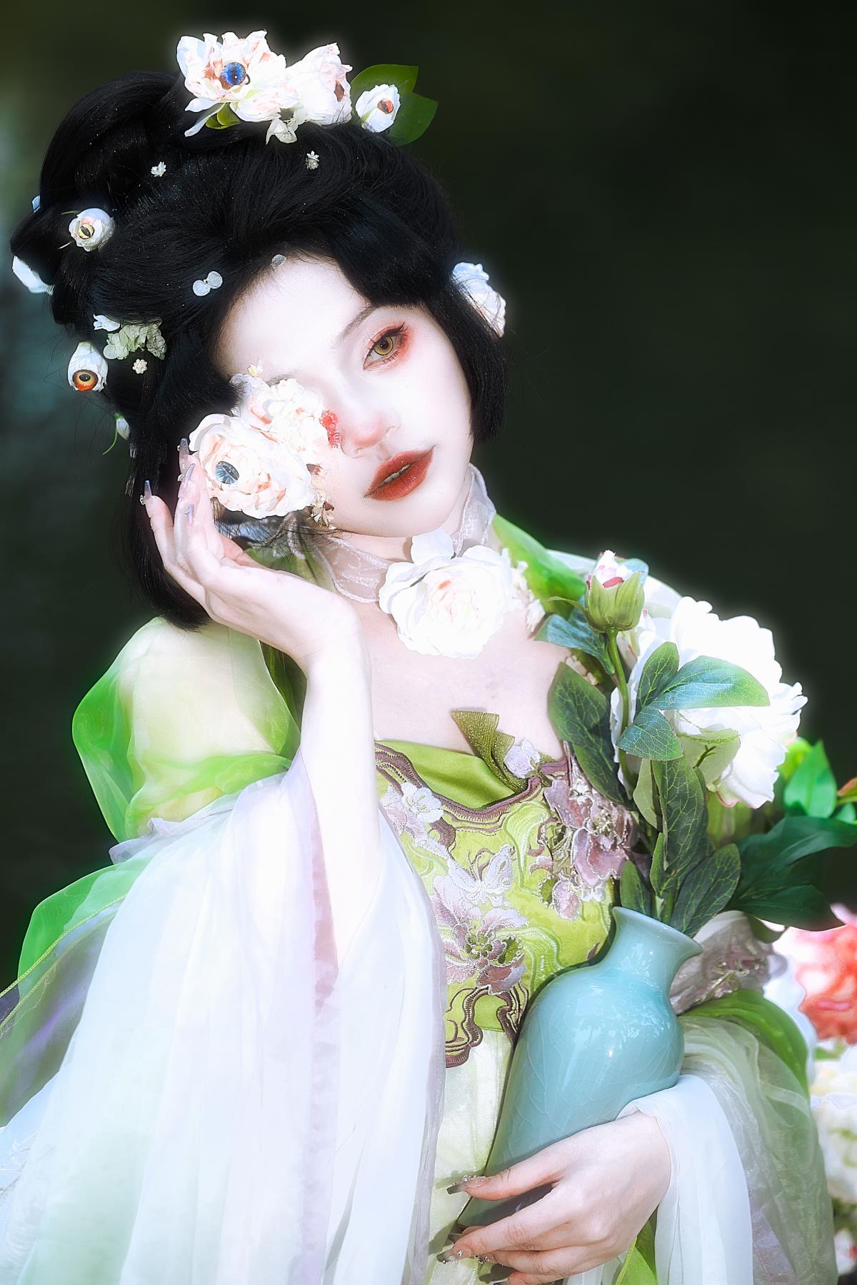 栀子花 – 摄影：草莓兔 – 模特：月月儿欲试-艺语图