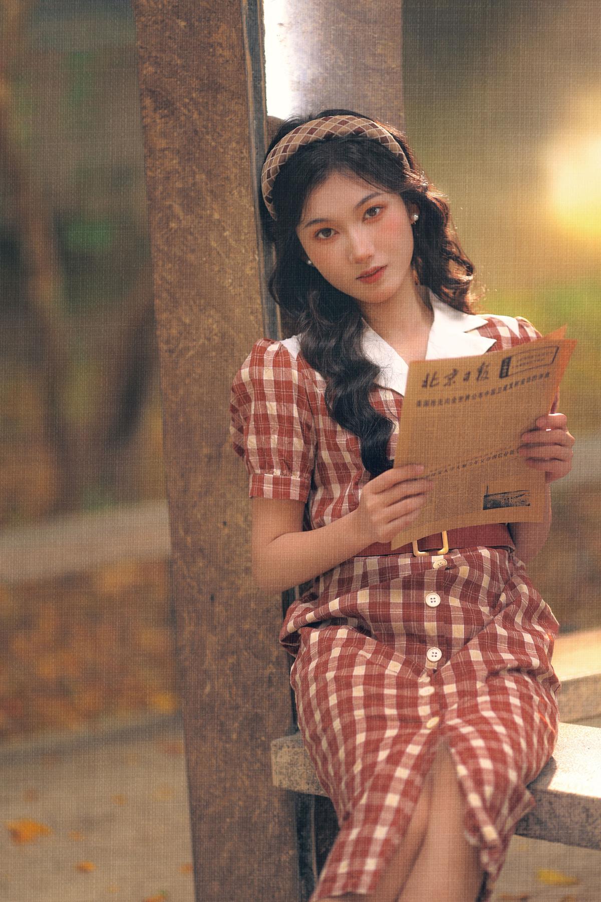 秋日氛围感天花板！把秋天揉进照片里 - 摄影：八月树 - 模特：禾里雪-艺语图